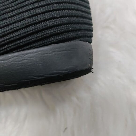 Vivaia Margot Walker Black Square-Toe Flats Women Size 35 Sustainable Knit - Picture 3 of 8